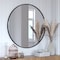 Flash Furniture 36" Round Black Metal Framed Accent Wall Mirror HFKHD-6GD-CRE8-091315-GG - alternate 1